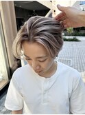 夏におすすめ!メンズコントラストバレイヤージュとホワイト