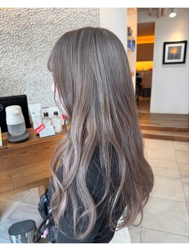 ビーチ(BEACH) ラベンダーシアーグレージュロングヘアー