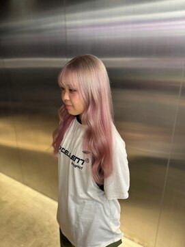 ペレ 栄店(PELE) ミディアムヘア/デザインカラー/フェイスフレーミング/栄