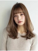 くびれ系セミロングベージュカラー【夙川/苦楽園/西宮】