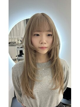 ホープ(hope) レイヤーカット×ミルクティーベージュ【梅田/茶屋町/レイヤー】