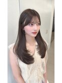 カットカラー、顔まわり、レイヤーカット