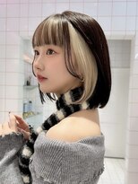 ロンドルーチェ 心斎橋(Lond luce)&nbsp;ダークアッシュ/ミディアムレイヤーカット［髪質改善/縮毛矯正］