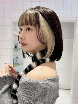 ロンドルーチェ 心斎橋(Lond luce) ダークアッシュ/ミディアムレイヤーカット［髪質改善/縮毛矯正］