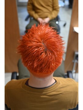 パークホワイト 代官山(PARK White) ビビットオレンジケアブリーチベリーショートスパイキーショート