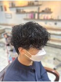 【men's style】シャドウパーマ