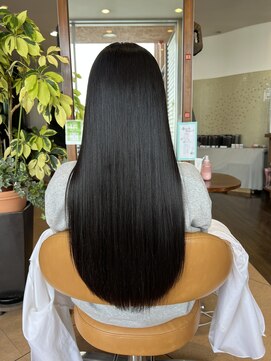 ビーポッシュ ジャスパー店(Be Posh) 入学式◎ブリーチなしカラー×髪質改善ストレート×艶美髪