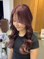 テトラ バイ ネオリーブ 横浜西口店(tetra by neolive)&nbsp;ピンクラベンダー ハイトーン ロングレイヤー ブリーチ横浜★