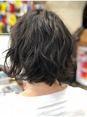 お客様スタイル 20代女性 ルーズウェーブボブ 宮下担当
