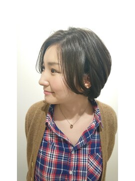 ヘアーリゾートラシックアールプラス(hair resort lachiq R+) 《R＋》アッシュグレー☆小顔ショートボブ