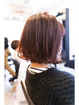 シャロン(SHARON) 【SHARON原宿】ピンクブラウン×外ハネボブ