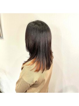 サロンド シルエット(SALON DE SILHOUETTE) インナーカラーオレンジ