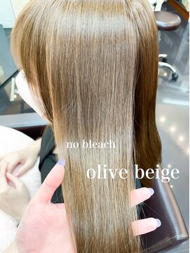 ミシェリー(misherry) ブリーチなしオリーブベージュマロン艶感トリートメントイルミナ