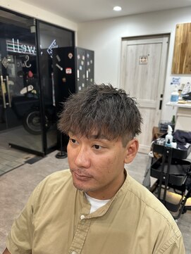 スウェル 船橋店(Swell) ハイライト/マッシュパーマ/ウルフ/アッシュブラック1