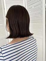 ヘアーエポック(hair epoque)&nbsp;パツッとボブ×オリーブベージュ