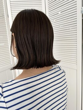 ヘアーエポック(hair epoque) パツッとボブ×オリーブベージュ