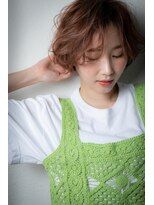 カバーヘア イヴ 戸頭店(COVER HAIR EVE) カーキベージュ大人ハイライトひし形ショートw戸頭20代30代40代