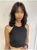 大人め柔らかレイヤースタイル