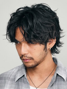 フィフス 渋谷(fifth) 緩め波巻きスパイラルパーマシャドウパーマメンズウルフカット