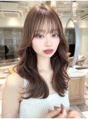 レイヤーカットグレージュ髪質改善イノア41116