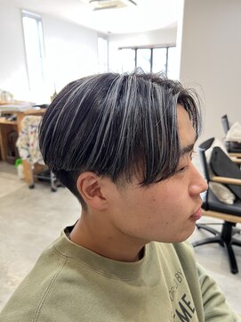 ラフ(LAFF) センターパート/ホワイトメッシュ/コントラストカラー