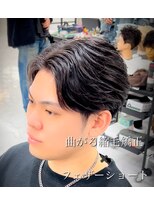 レジット メンズ ヘアサロン(LEGIT MEN's HAIR SALON) フェザーショート×曲がる縮毛矯正