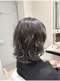低温デジパで作るナチュラルウルフパーマスタイル　(銀座)