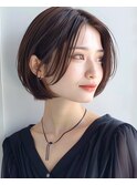 ハイライトバレイヤージュダブルカラーショートカット30代40代