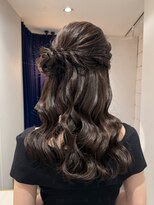 レトン 銀座(leton)&nbsp;ハーフサイドお団子/ヘアアレンジ/ロングアレンジ/ハーフアップ