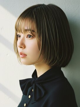 コトナ 越谷店 越谷で人気|ナチュラルブラウン×くびれレイヤーボブ
