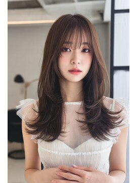 ケシキ 表参道 原宿(kesiki.) レイヤーカット/顔周り/前髪カット/ストレート