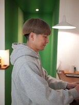 アナンダ(ananda) メンズマッシュショート×ブリーチカラー