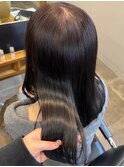 ラベンダーグレージュ 韓国巻き レイヤーカット【大濠西新】