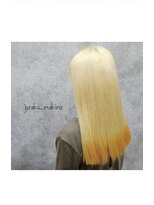 ジュラク(JURAKU)&nbsp;抜きっぱなしブリーチ×エンドオレンジカラー