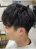 MEN'S HAIR/ブルーブラック/フェザーパーマ/錦糸町
