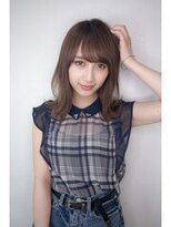 メル バイ ヘアサロン ニド(mer..by hair salon Nido)&nbsp;艶カラー×シースルーバング大人ミディ