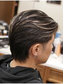 七三分け　スキンフェード　カットシェービング　吉祥寺理容室