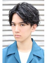 ネイビー(NAVY)&nbsp;セミウエットスマートマッシュ☆イメチェン好感度〇刈り上げ