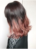 O-tete ライトピンクグラデーションカラービフォーアフター