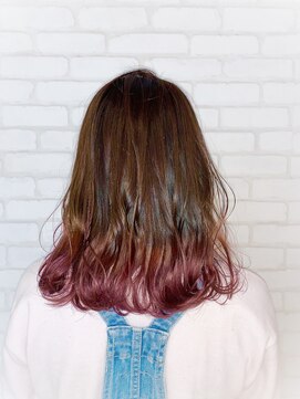 ビス ヘア アンド ビューティー 西新井店(Vis Hair＆Beauty) 裾カラー/ピンク/ラベンダー/グラデーション/ベージュ/ブリーチ