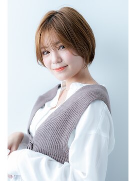 ジャストビューティー リアリー(just beauty Really) 大人かわいいフリンジショートボブ_X