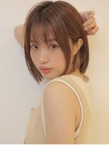 アグ ヘアー ソー 日向市駅前店(Agu hair soooo)&nbsp;《Agu hair》シースルーバング×ぱっつんミニボブ