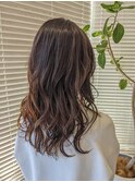 20代30代40代大人かわいいモカベージュナチュラルロブヘアー美肌