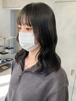 レア 渋谷(Le'a) オリーブカラー/透明感/暗髪/ツヤ髪/酸性ストレート