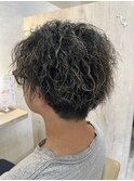 ツイストスパイラルパーマツイストパーマメンズパーマ刈り上げ