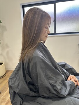 ウニレ バイ センス(unire by sense) 【ハイライト】透明感細くて柔らかいハイライトベージュ