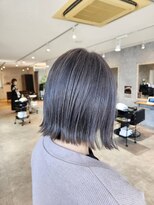 ブロッサム 熊谷店(Blossom)&nbsp;グレー×ボブ×外ハネ