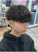 横浜波巻きパーマシャドウパーマツイストスパイラルパーマ30代