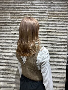 ビス ヘア アンド ビューティー 西新井店(Vis Hair＆Beauty) 透明感カラー★ダブルカラーブリーチミルクティーベージュ