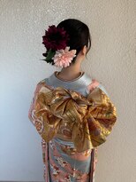 パリスパート2&nbsp;艶 面 綺麗な 振袖 成人式 ヘアセット